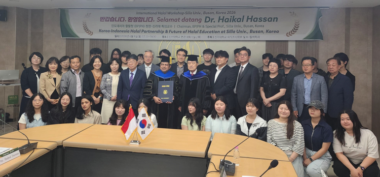 Penganugerahan Gelar Profesor Kehormatan dari Silla University Korsel Diberikan Kepada Haikal Hassan