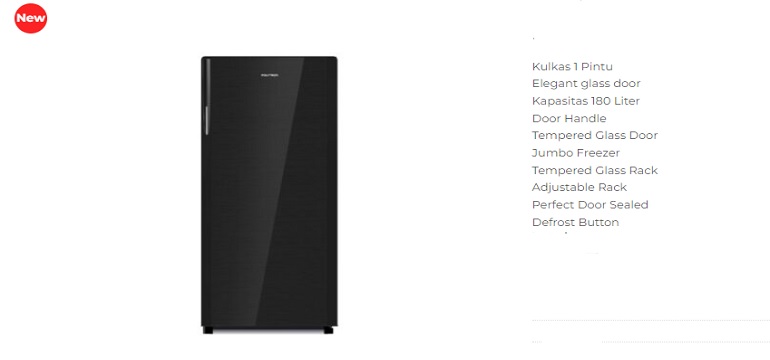 Memilih Kulkas 1 Pintu yang Tepat untuk Kebutuhan Keluarga dengan Desain Elegant dari Polytron
