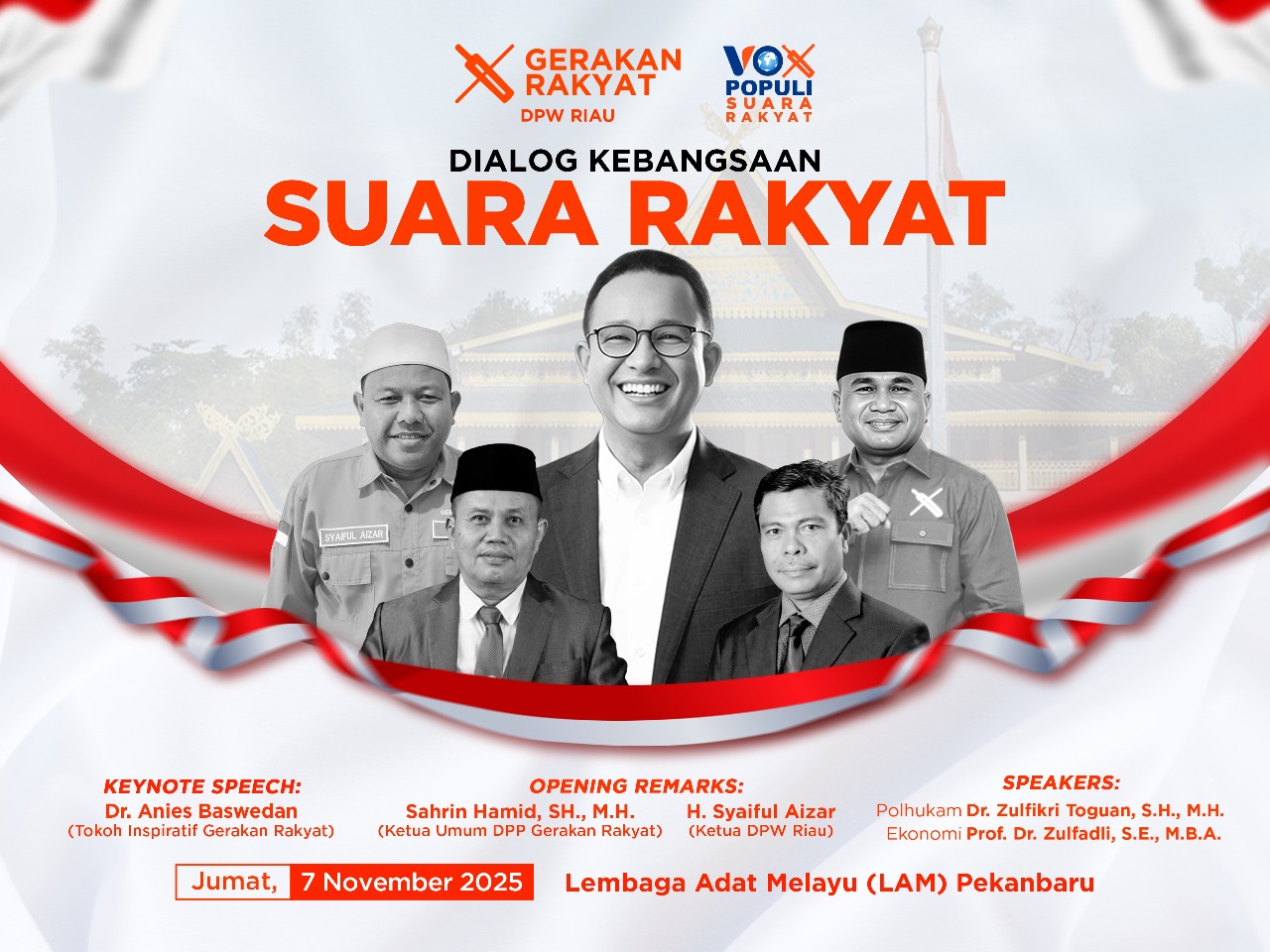 Anies Baswedan Akan Bersilaturahmi dengan Tokoh Adat Melayu Riau 7 November 2025, Bahas Nilai Kebangsaan dan Persatuan